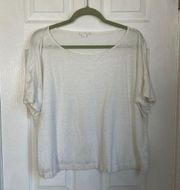 COS linen white lightweight boxy shirt size S