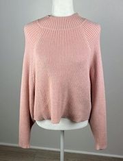 ASOS Pink Ribbed Pullover Sweater Size 12