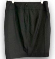 The Limited Black Collection Black Pencil Skirt Lined Women's 10 Slit Back Zip