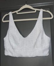 White Crop Top