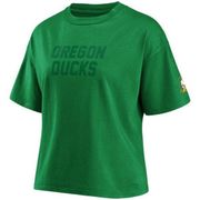 New Oregon Ducks WEAR by Erin Andrews Women's Crop T-Shirt Green Sz Small