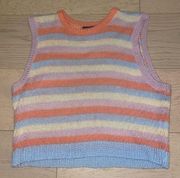 Colorful Sweater Tank Top