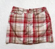 90's Y2K St. John's Plaid Cargo Mini Skirt