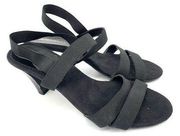 Aerosoles Black Pedipure Strappy Sandals Size 9