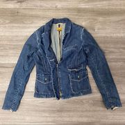 Anthropologie Louie Denim Jean Jacket Blazer 0