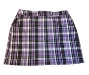 Y2K Top Shop Plaid Pleated Mini Skirt Goth Punk Alternative Grunge Schoolgirl