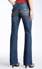 William Rast Sz 32 Bridgit Boot Cut Jeans Denim Style R5185WX