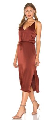 Burgundy Slip Dress