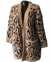 Rachel Zoe Cardigan Sweater 1X Buttonless Long Sleeve Long