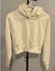 GOOD AMERICAN  BEIGE HOODIE SZ MEDIUM