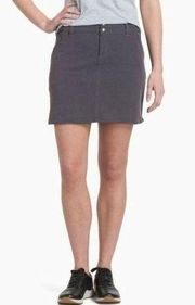 NEW Kuhl Strattus Skort Skirt Grey Drawstring Active Pockets Women’s Size 10