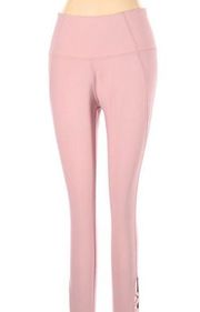 Apana size medium light pink lattice leggings