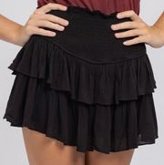 Black Ruffle Skirt