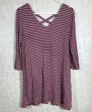 Olivia Sky Women’s medium striped tunic top