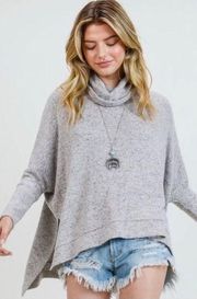 NEW Oversized Brushed Dolman Sleeved Loose Turtleneck