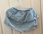 Junior love stitch mini skirt small