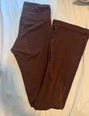 brown flare pants