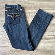 Miss Me Modelo Straight Leg Jeans in Moscow Low Rise Size 29 Tall