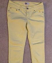 Light Buttercup yellow fun boho jeans