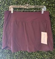 Athleta Plum Run With It Skort Sz Large NWT