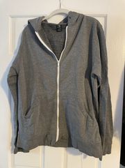 Grey Zip Up Sweatshirt