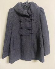 Banana Republic Dressy Coat Tweed Wool Blend Small S