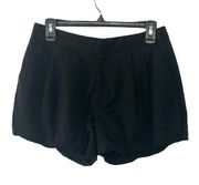 BCBGeneration Bubble Leg Black Pleated Dress Shorts size 6