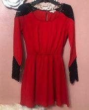 Gianni bini red dress