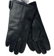 Nordstrom Black Leather Gloves New Size M