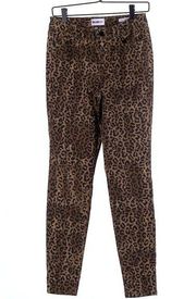 William Rast Leopard Print Skinny Denim Jeans 27