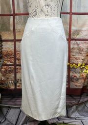 Zac Posen Midi Skirt - Ivory - size 10