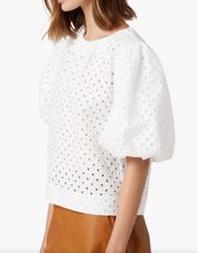 New. Joe’s puff sleeve eyelet top. XS. Retails $228