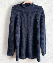 Vintage Blue Speckle Forenza‎ Oversize Sweater Size Medium