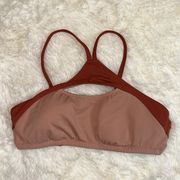 ADORE ME HIGH NECK TWO TONE BIKINI SWIM TOP