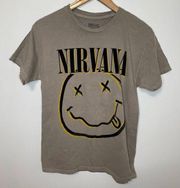 Nirvana Graphic Tee FLAWED M Unisex Licensed Short Sleeve Casual Band Tshirt