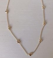 NWOT  gold dainty heart necklace