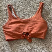 burnt orange bikini top | L