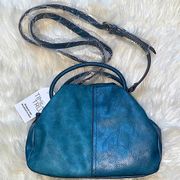 Time and Tru Blue Two Tone Crossbody Bag