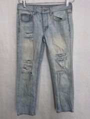 American Eagle America Eagle boy crop distressed jeans size 4