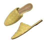 NEW Circus by Sam Edelman Olena Woven Mules size 8.5 Yellow