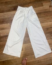 White Wide Leg Dress Pants