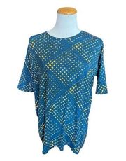 NWT Lularoe Blue & Good Abstract Irma Oversized Tunic Top Shirt - Sz XXS