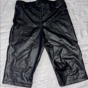 Pretty Little Thing Leather Biker Shorts