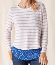 MATILDA Jane Women's Sweet Indulgence Mix Print Pointelle Top - NWT sz XL