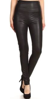 Black Faux Leather Leggings