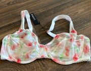 Lounge Floral Mesh Bra