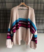 Rocky Barnes X  izabel chunky stripe open cardigan