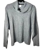 OLIVE + OAK NWT Medium Heather Gray Turtleneck Sweater Size Large