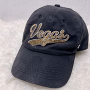 47 BRAND gold sequin black VEGAS baseball HAT CAP adjustable