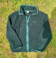 Vintage Green L.L. Bean Fleece Jacket 